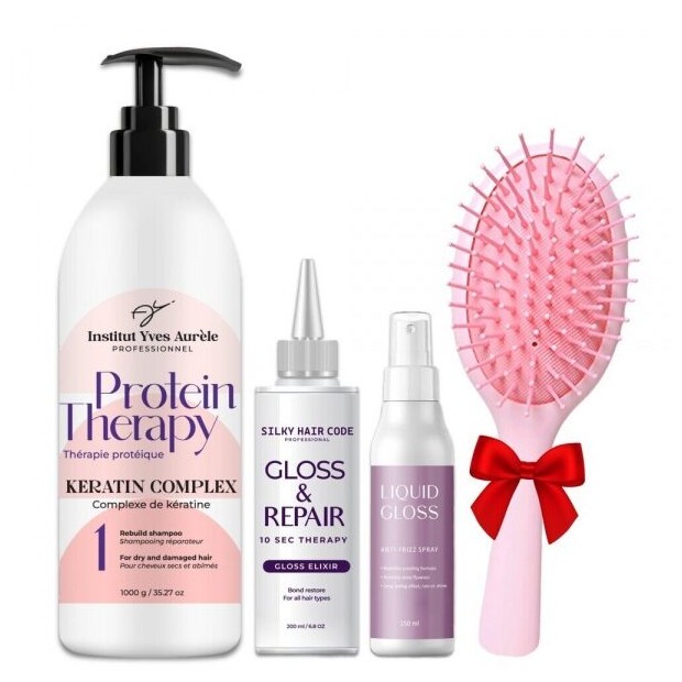 Zestaw produktów do odzyskania wyjątkowo lśniących i jedwabistych włosów + PREZENT!