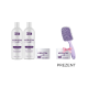 Intensywna kuracja naprawcza uszkodzonych włosów KERATIN SILK: Szampon, Odżywka, Maska + maska i szczotka W PREZENCIE!